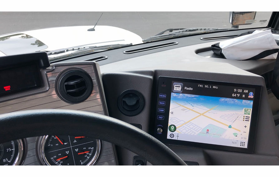 Xite infotainment system displaying navigation in Horizon